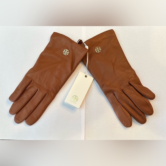 Tory Burch Accessories - NWT TORY BURCH LEATHER TECH GLOVES